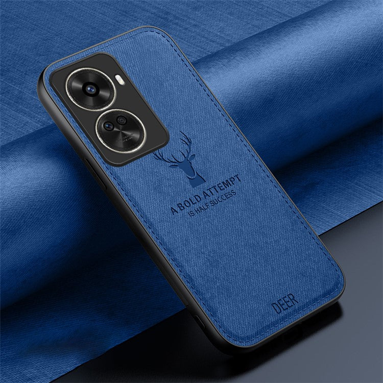 For Huawei nova 11 SE / nova 12 SE 4G Phone Case Refined Deer Pattern Soft Texture Cover - Blue