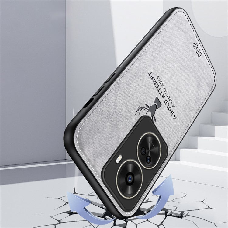 For Huawei nova 11 SE / nova 12 SE 4G Phone Case Refined Deer Pattern Soft Texture Cover - Blue