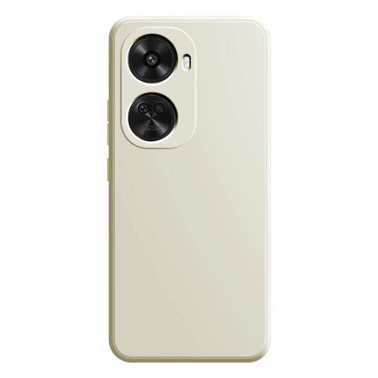 For Huawei nova 11 SE / nova 12 SE 4G Protective Case Straight Edge Rubberized TPU Phone Cover - Antique White