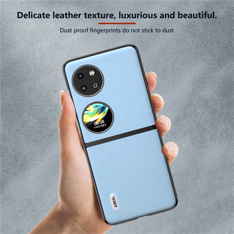 ABEEL For Huawei Pocket 2 Phone Case Anti-Scratch PU Leather+PC Cover - Blue