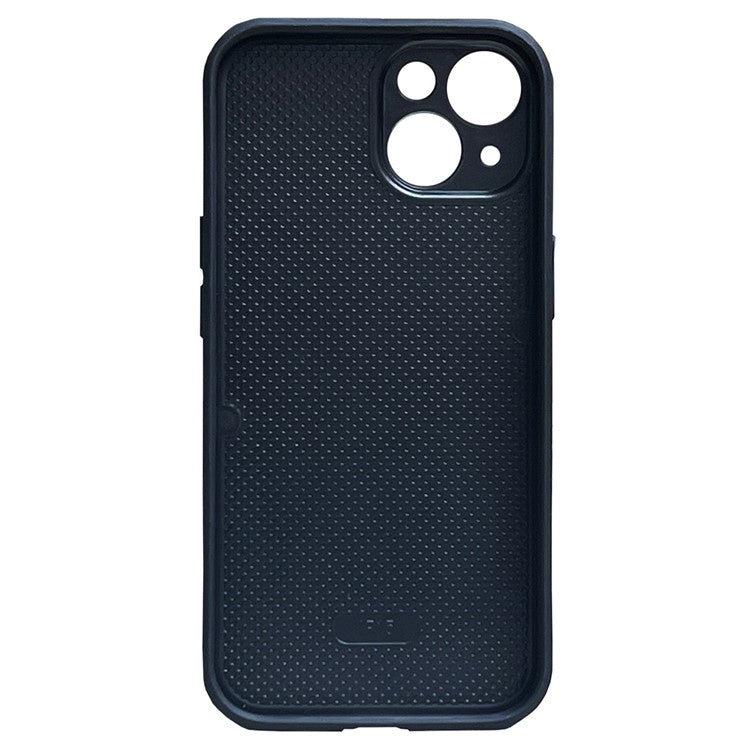 For iPhone 14 Plus Case Splicing Color TPU+PU Leather Puffer Jacket Phone Cover - Silver