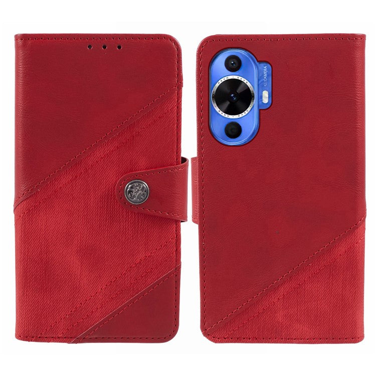 For Huawei nova 11 / nova 12s 4G / nova 12 Lite 4G Case Crazy Horse Texture PU Leather Mobile Phone Shell with Wallet - Red