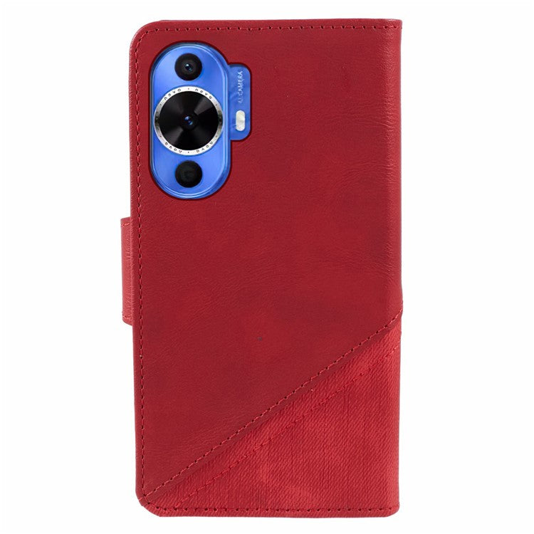 For Huawei nova 11 / nova 12s 4G / nova 12 Lite 4G Case Crazy Horse Texture PU Leather Mobile Phone Shell with Wallet - Red