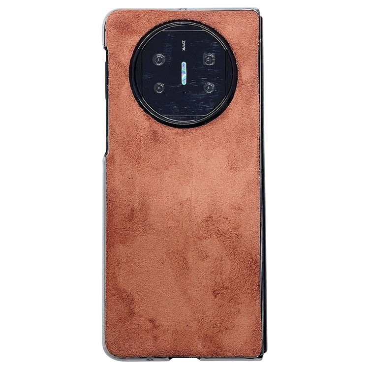 For Huawei Mate X3 5G / Mate X5 Phone Case Suede Anti-Slip Cover - Brown