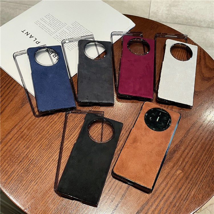 For Huawei Mate X3 5G / Mate X5 Phone Case Suede Anti-Slip Cover - Brown