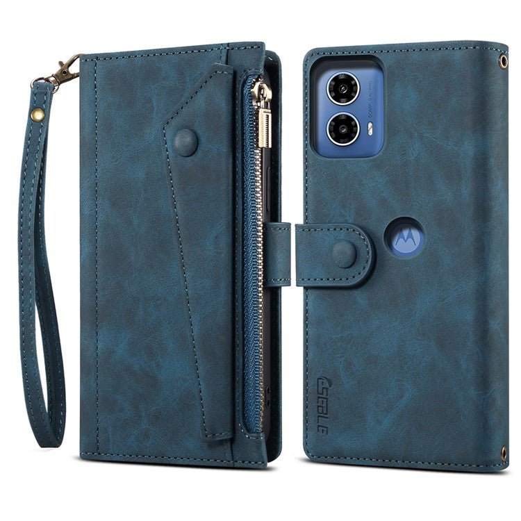 ESEBLE Star Series For Motorola Moto G45 5G / G34 5G Wallet Case Stand Flip Phone Cover - Blue
