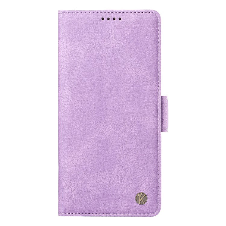 YIKATU YK-005 For Motorola Edge 40 Neo 5G Case PU Leather Flip Wallet Stand Phone Cover - Purple