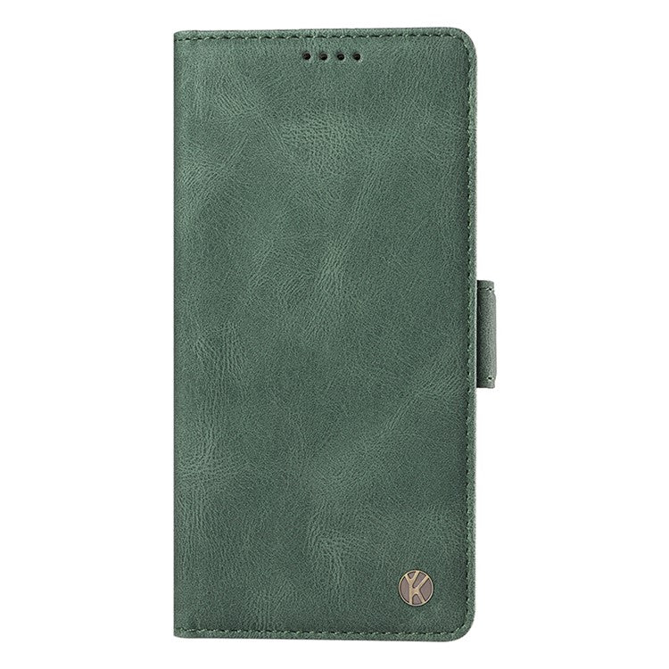 YIKATU YK-005 For Motorola Edge 40 Neo 5G Case PU Leather Flip Wallet Stand Phone Cover - Green