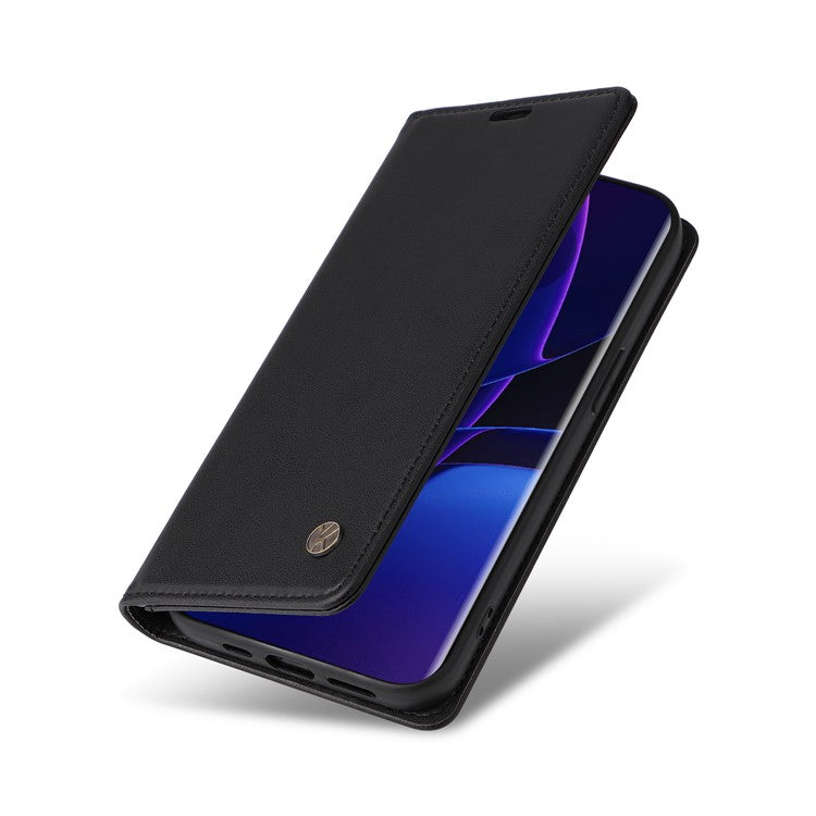 YIKATU YK-001 For Motorola Edge 40 5G Leather Case Phone Wallet Auto Closing Magnetic - Black