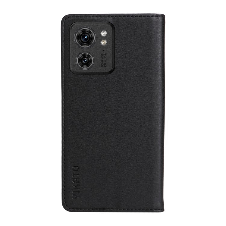 YIKATU YK-001 For Motorola Edge 40 5G Leather Case Phone Wallet Auto Closing Magnetic - Black