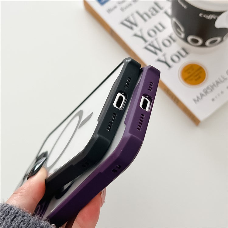 RMD Series For iPhone 14 Pro Phone Case Compatible with MagSafe Anti-fall Cover Built-in Lens Film - Titanium Grey