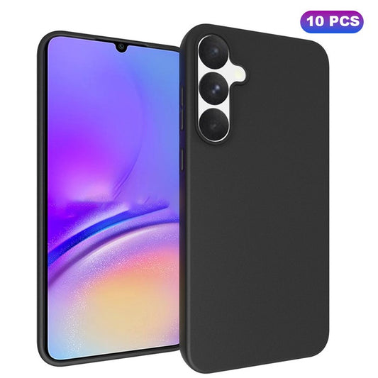 10Pcs / Pack for Samsung Galaxy A35 5G TPU Case Matte Soft Phone Cover - Black