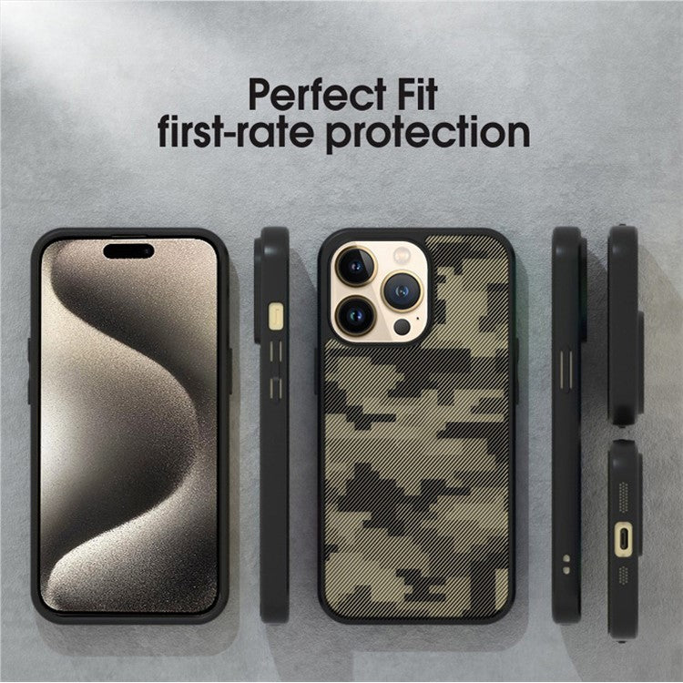 IBMRS For iPhone 14 Pro Case Shockproof TPU+PC Phone Protective Cover - Transparent Black