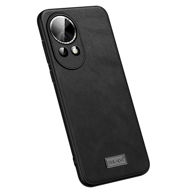 SULADA For Huawei nova 12 5G Phone Case Leather+TPU+PC Anti-drop Cover - Brown