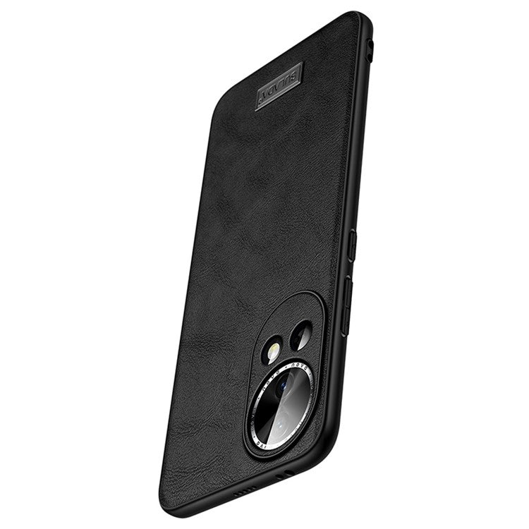 SULADA For Huawei nova 12 5G Phone Case Leather+TPU+PC Anti-drop Cover - Brown