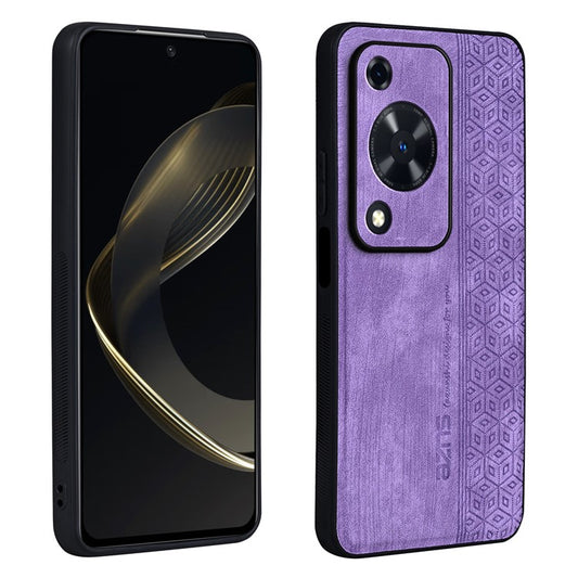 AZNS For Huawei Enjoy 70 4G / nova Y72 4G Case Imprinted PU Leather+TPU Protective Phone Cover - Purple