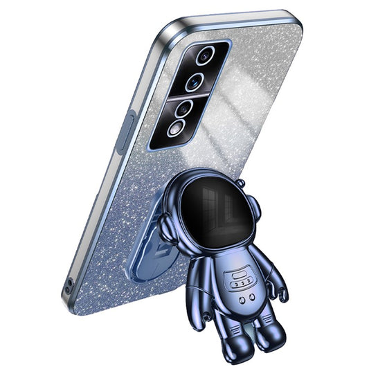 For Honor 80 GT 5G Cell Phone Case Cartoon Astronaut Anti-Scratch Kickstand PC+TPU Cover - Blue