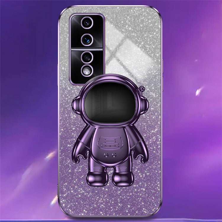 For Honor 80 GT 5G Cell Phone Case Cartoon Astronaut Anti-Scratch Kickstand PC+TPU Cover - Purple