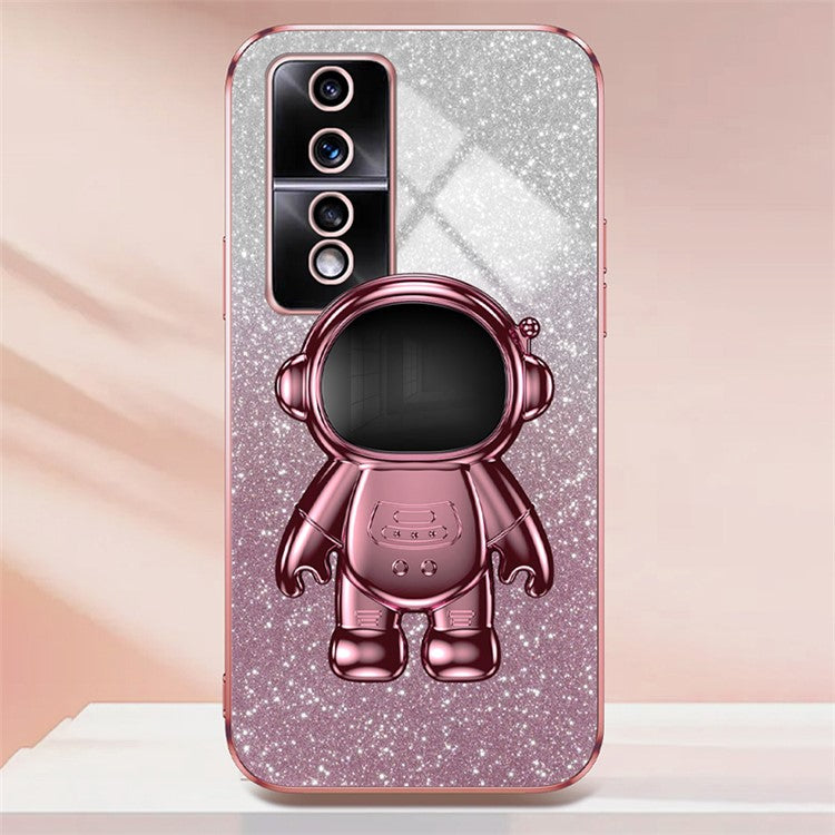 For Honor 80 GT 5G Cell Phone Case Cartoon Astronaut Anti-Scratch Kickstand PC+TPU Cover - Pink