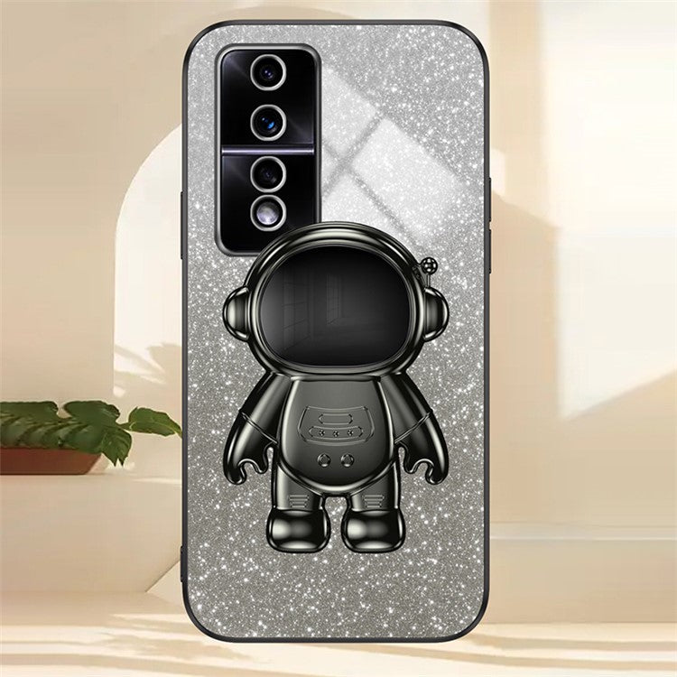 For Honor 80 GT 5G Cell Phone Case Cartoon Astronaut Anti-Scratch Kickstand PC+TPU Cover - Black