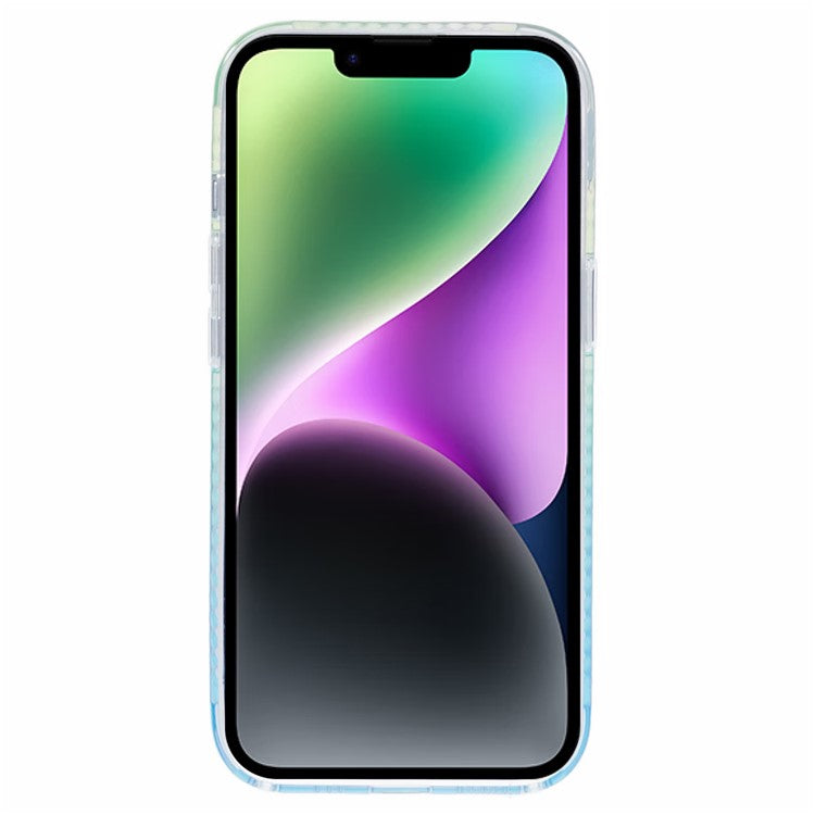 MP Series For iPhone 14 IMD TPU+Acrylic Anti-scratch Phone Cover Compatible with MagSafe - Gradient Blue