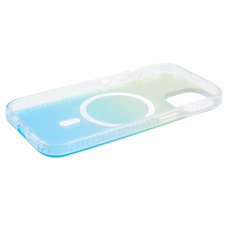 MP Series For iPhone 14 IMD TPU+Acrylic Anti-scratch Phone Cover Compatible with MagSafe - Gradient Blue