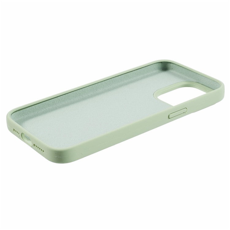 BJT Series For iPhone 14 Pro Max Case TPU+Silicone Fabric Lining Protective Shell Compatible with MagSafe - Matcha Green