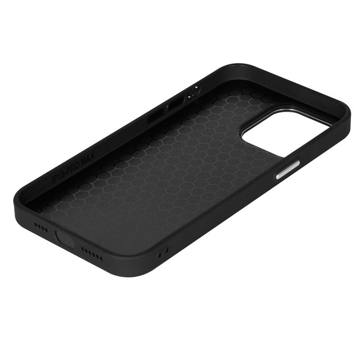 ICON For iPhone 14 Pro Max Slim Case Compatible with MagSafe Carbon Fiber Texture TPU+PC Phone Case - Black