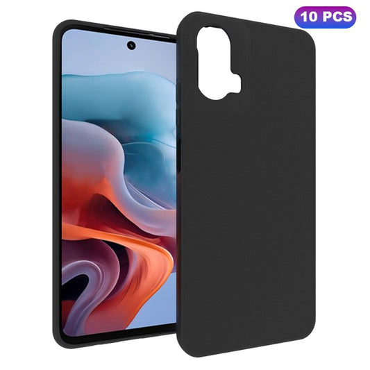 10Pcs / Pack for Motorola Moto G34 5G Case Thin Matte TPU Back Protective Phone Cover - Black