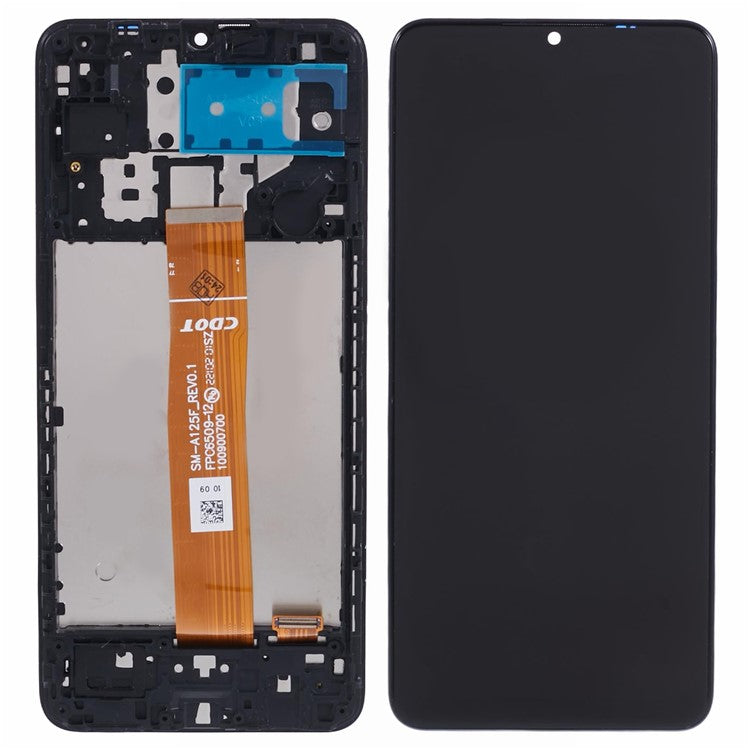 For-Samsung-Galaxy-A12-A125-Grade-C-LCD-Screen-and-Digitizer-Assembly-+-Frame-(In-Cell-Technology)-(without-Logo)