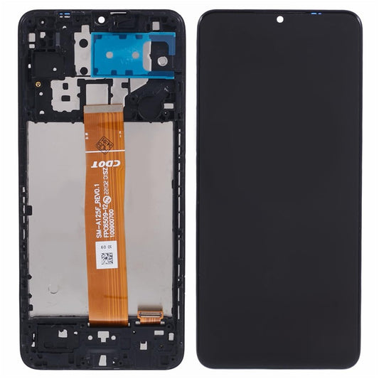 For-Samsung-Galaxy-A12-A125-Grade-C-LCD-Screen-and-Digitizer-Assembly-+-Frame-(In-Cell-Technology)-(without-Logo)