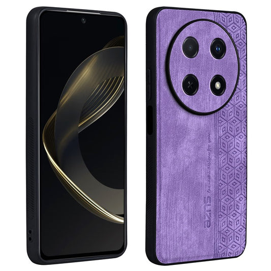 AZNS For Huawei Enjoy 70 Pro Case Anti-Scratch PU Leather Coated TPU Phone Cover - Purple