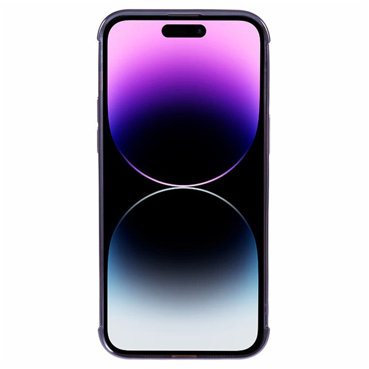 HRF Series for iPhone 14 Pro TPU Case Compatible with MagSafe Electroplating Leopard Phone Cover - Purple