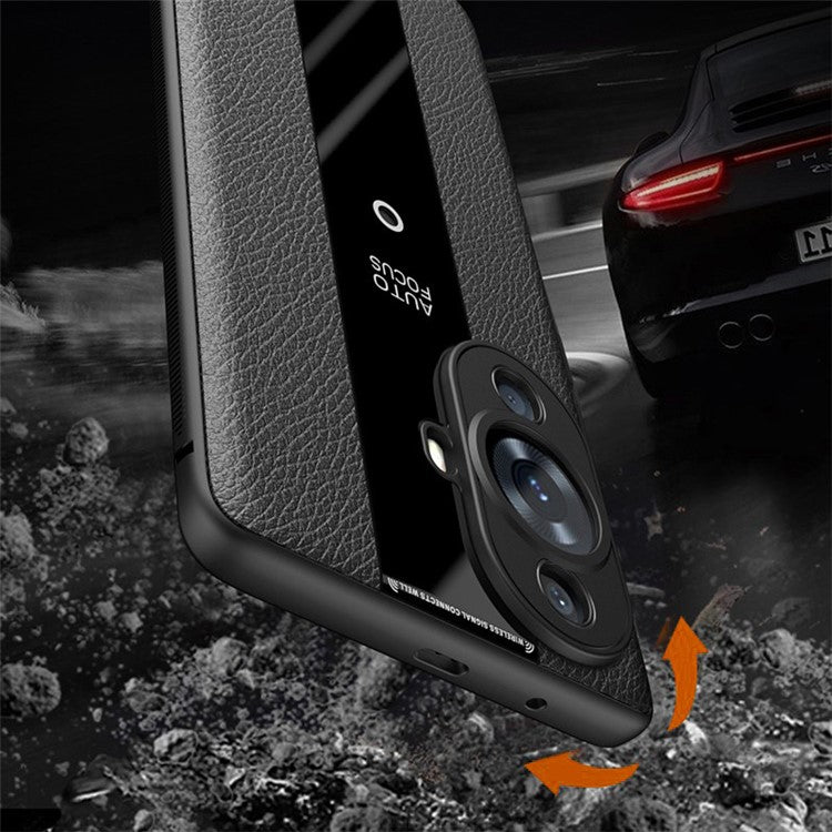 Q.COO For Huawei nova 11 / nova 12s 4G / nova 12 Lite 4G Shockproof Cover PU Leather+TPU+Acrylic Mobile Phone Case - Pink