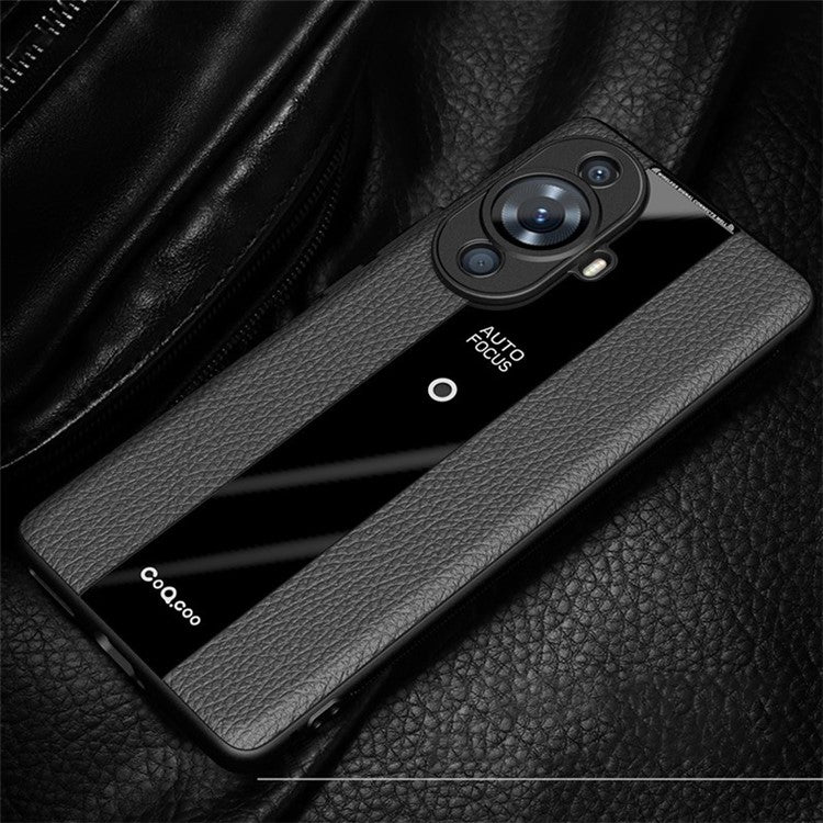 Q.COO For Huawei nova 11 / nova 12s 4G / nova 12 Lite 4G Shockproof Cover PU Leather+TPU+Acrylic Mobile Phone Case - Pink