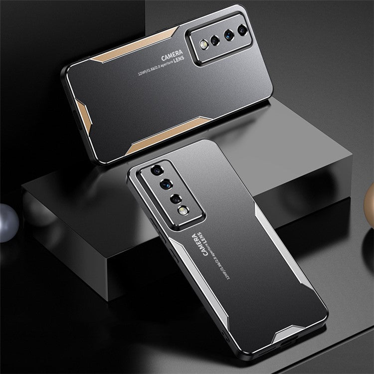 For Honor 80 GT 5G Case Dropproof Aluminium Alloy+PC+TPU Phone Back Cover - Red