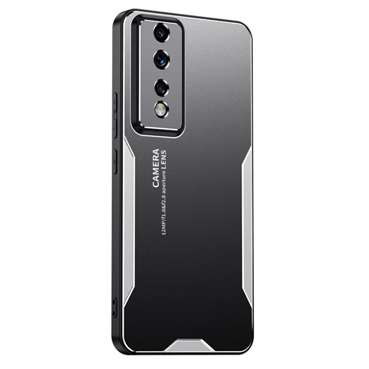 For Honor 80 GT 5G Case Dropproof Aluminium Alloy+PC+TPU Phone Back Cover - Silver