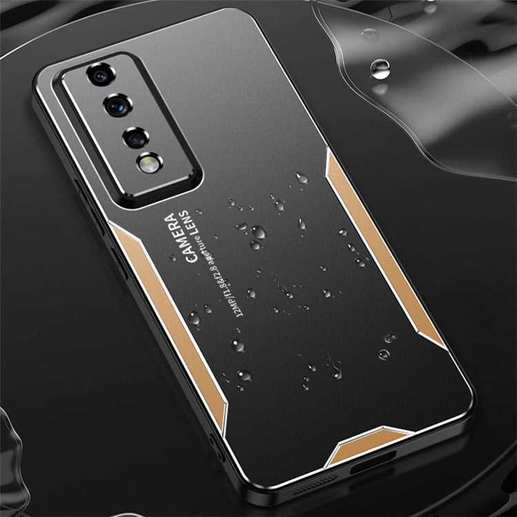 For Honor 80 GT 5G Case Dropproof Aluminium Alloy+PC+TPU Phone Back Cover - Silver