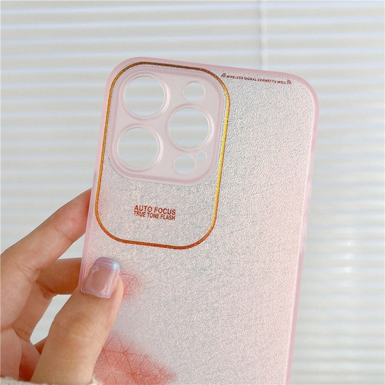 Q.COO Aurora Series for iPhone 14 Pro Max Case TPU+PET Phone Cover Precise Lens Protection - Transparent White