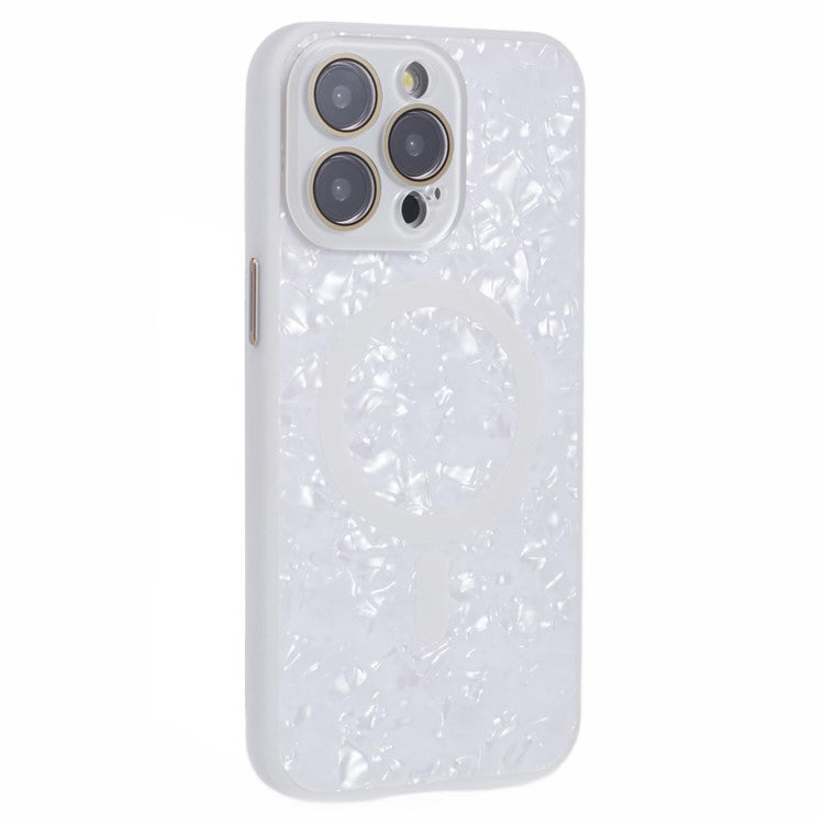 YUX Series For 	iPhone 14 Pro Case Anti-fall TPU+Acrylic Phone Protective Shell Compatible with MagSafe - White