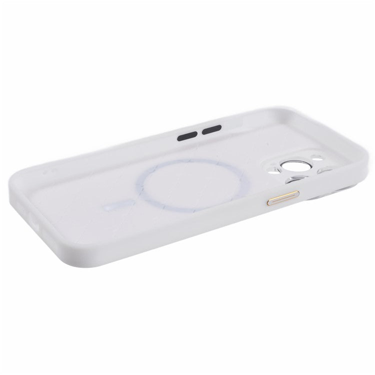 YUX Series For 	iPhone 14 Pro Case Anti-fall TPU+Acrylic Phone Protective Shell Compatible with MagSafe - White
