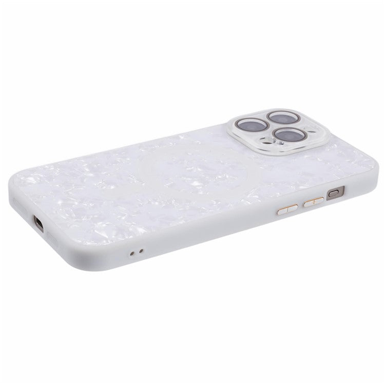 YUX Series For 	iPhone 14 Pro Case Anti-fall TPU+Acrylic Phone Protective Shell Compatible with MagSafe - White