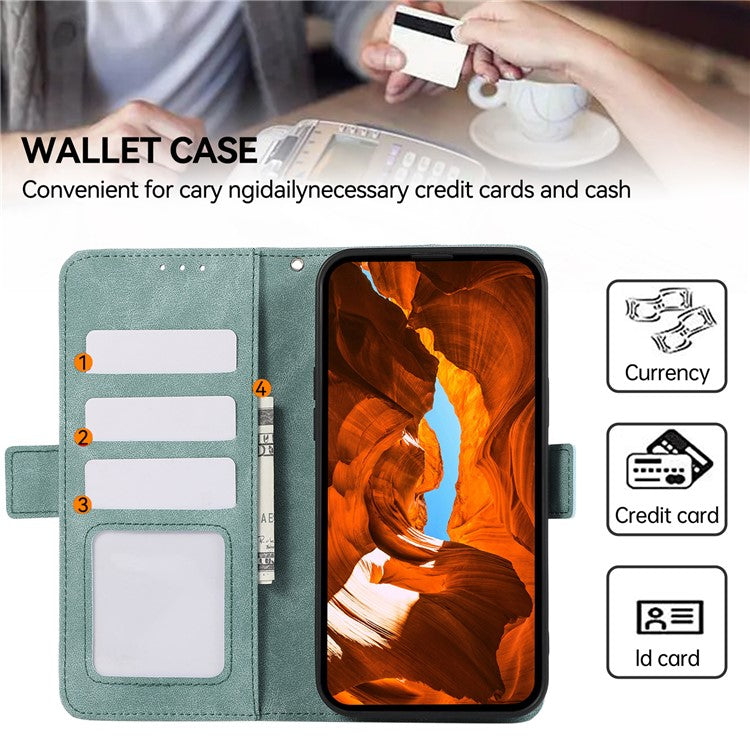 ABEEL For iPhone 14 Case Leather Drop Protection Phone with Side Magnetic Closure - Baby Blue