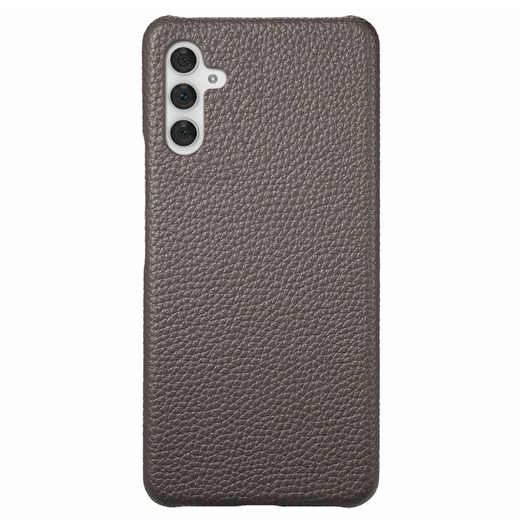 Y1 For Samsung Galaxy A54 5G Case Litchi Texture PU Hard PC Slim Phone Cover - Silver Grey