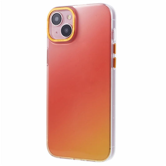 TGVI'S Grace Series For iPhone 14 Case TPU Colorful Design Phone Shell - Sunrise Orange