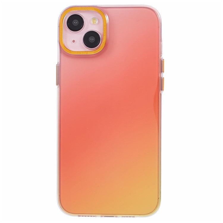 TGVI'S Grace Series For iPhone 14 Case TPU Colorful Design Phone Shell - Sunrise Orange
