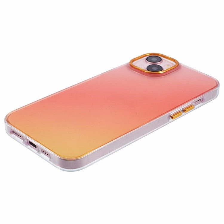 TGVI'S Grace Series For iPhone 14 Case TPU Colorful Design Phone Shell - Sunrise Orange