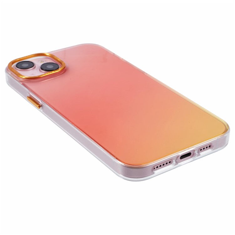 TGVI'S Grace Series For iPhone 14 Case TPU Colorful Design Phone Shell - Sunrise Orange