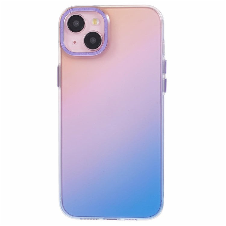 TGVI'S Grace Series For iPhone 14 Plus Cell Phone Case TPU Colorful Design Back Cover - Sunset Purple