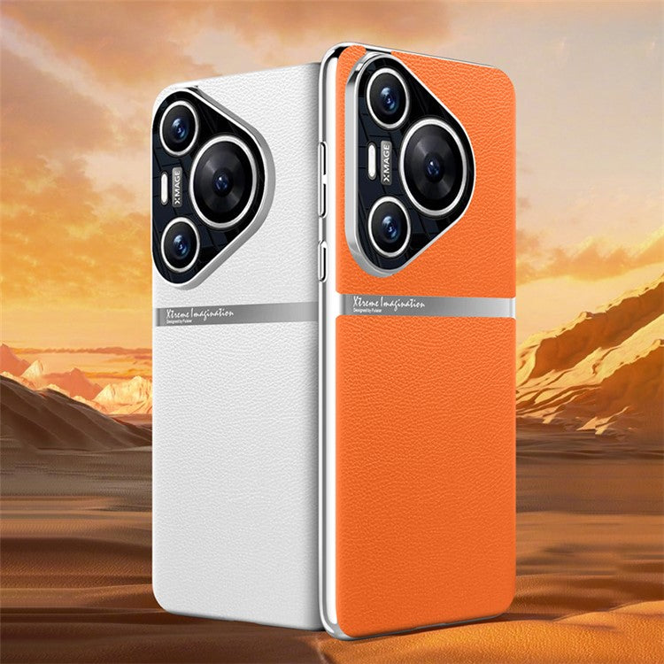For Huawei Pura 70 Pro / Pura 70 Pro+ Phone Case Drop Protection PU Leather Back Cover - Grey
